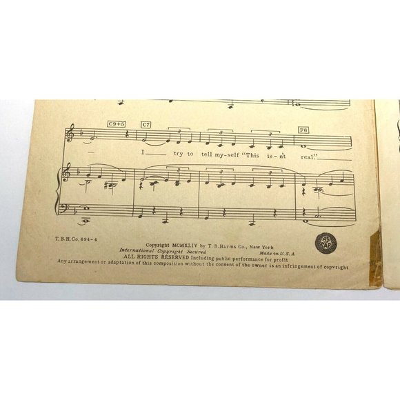 More and More Piano Sheet Music From Can't Help Singing by Jerome Kern 1945 - Picture 4 of 5